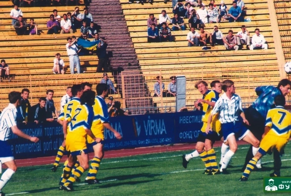 Stadium and football atmosphere in Vinnytsia